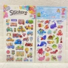 Cartoon 3D embossed silver bubble stickers, cartoon fruits, animals, cars, children's DIY 3D stickers, children's rewards Specification image